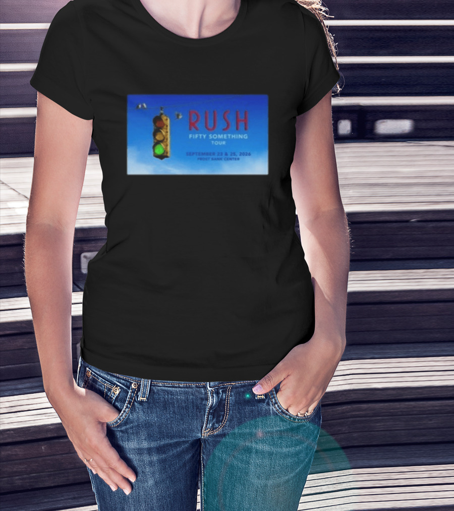 Rush Fifty Something Tour San Antonio TX September 23 25 2026 Frost Bank Center Concert T-Shirt
