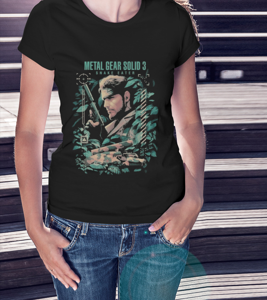 Metal Gear Solid 3 Snake Eater Vintage Camouflage T-Shirt