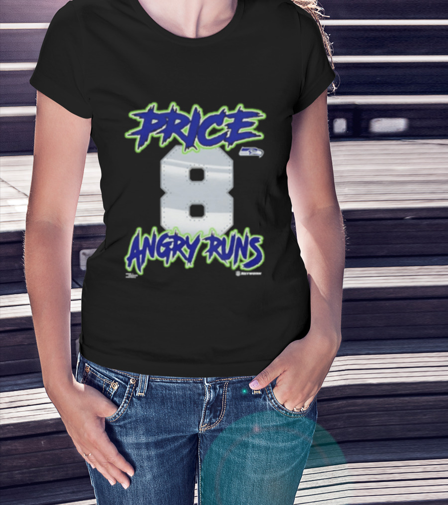 Seattle Seahawks Price 8 Angry Runs 2026 T-Shirt