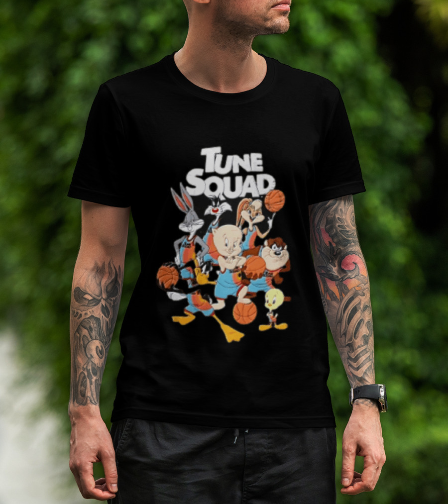 Tune Squad Looney Tunes Characters Basketball Space Jam T-Shirt