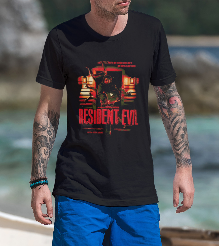 You Have Got No Idea What You Have Got There In Your Hands Austin Abrams Resident Evil T-Shirt