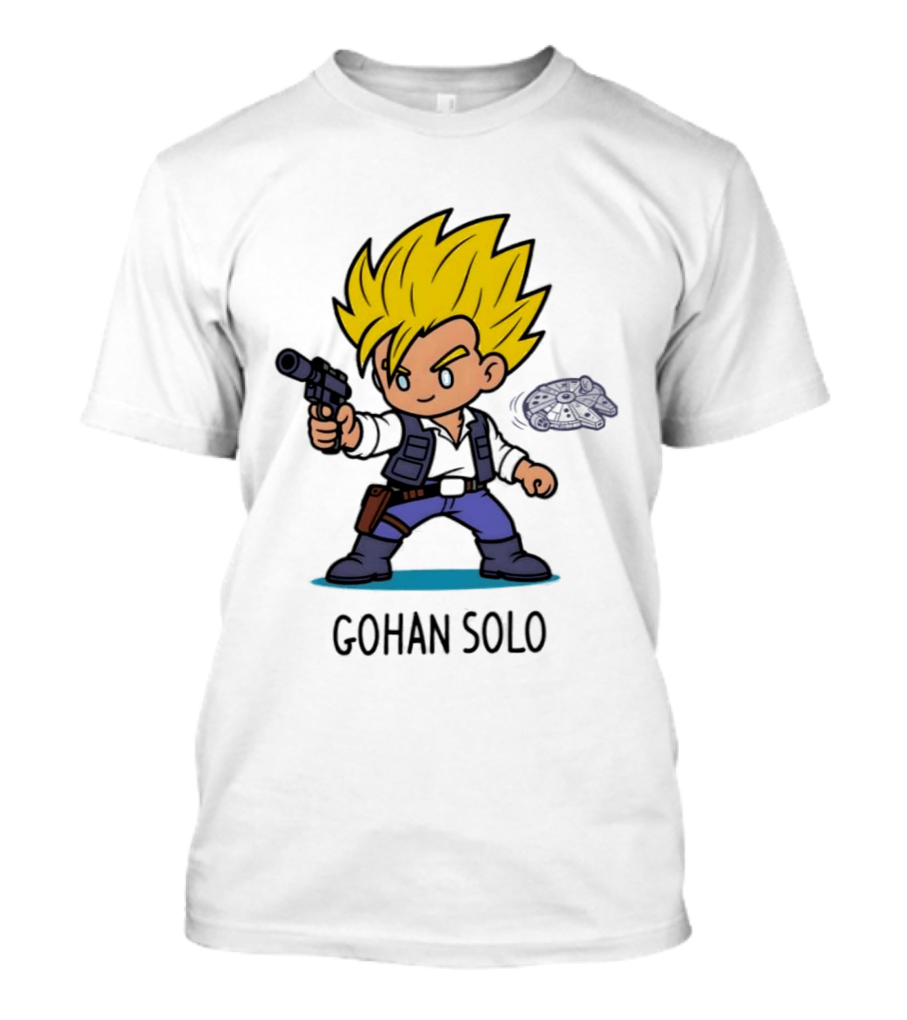 Gohan Solo Star Wars Dragon Ball Z Mashup Super Saiyan T-Shirt