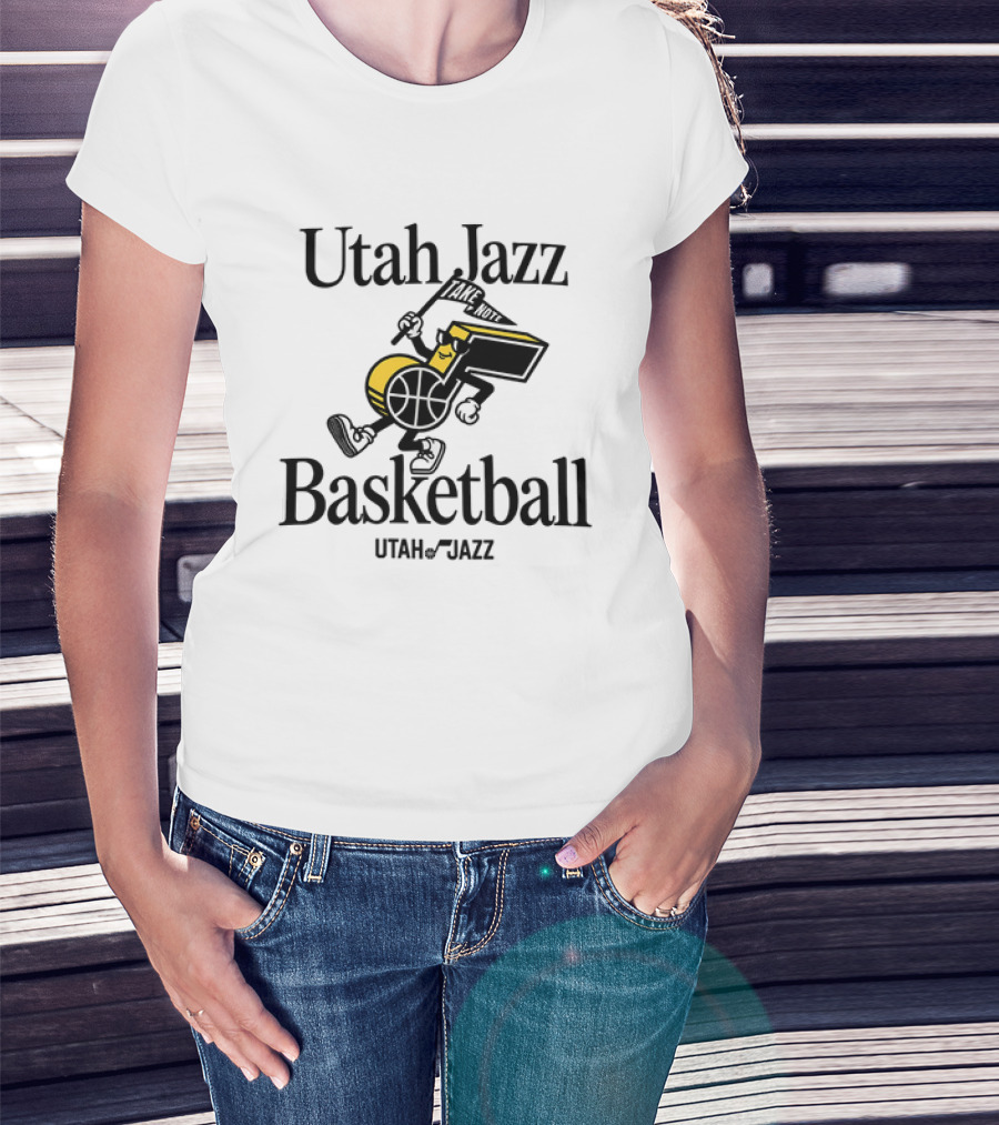 Utah Jazz Take Note Basketball T-Shirt