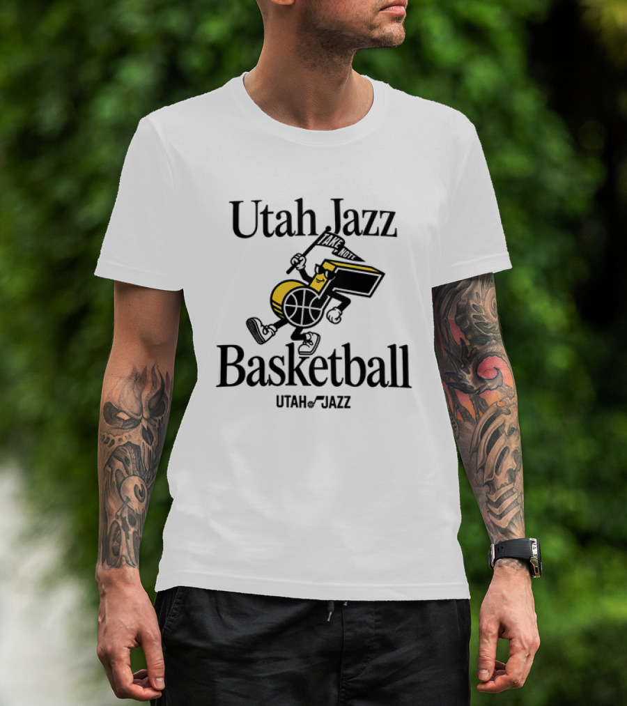 Utah Jazz Take Note Basketball T-Shirt