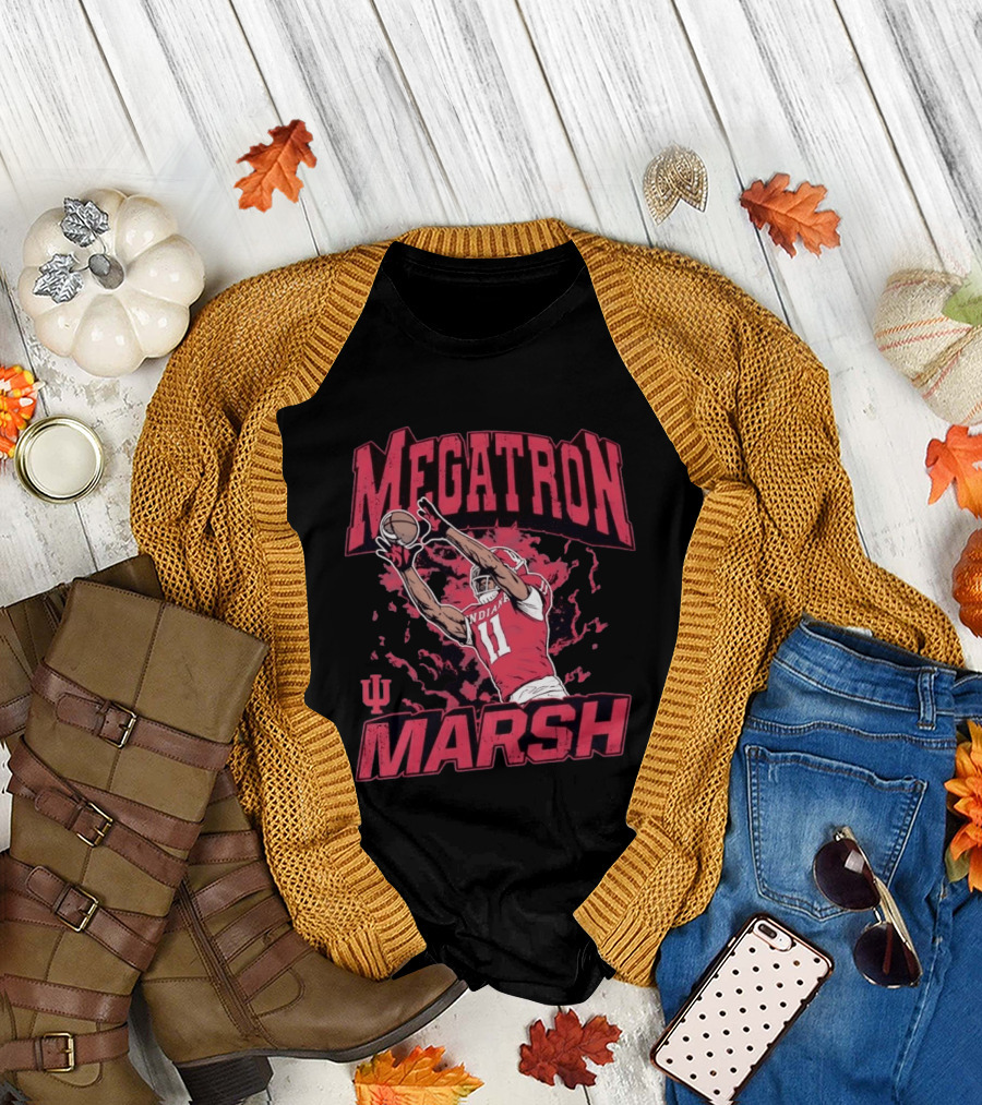 Megatron Marsh Indiana Hoosiers No 11 Football T-Shirt