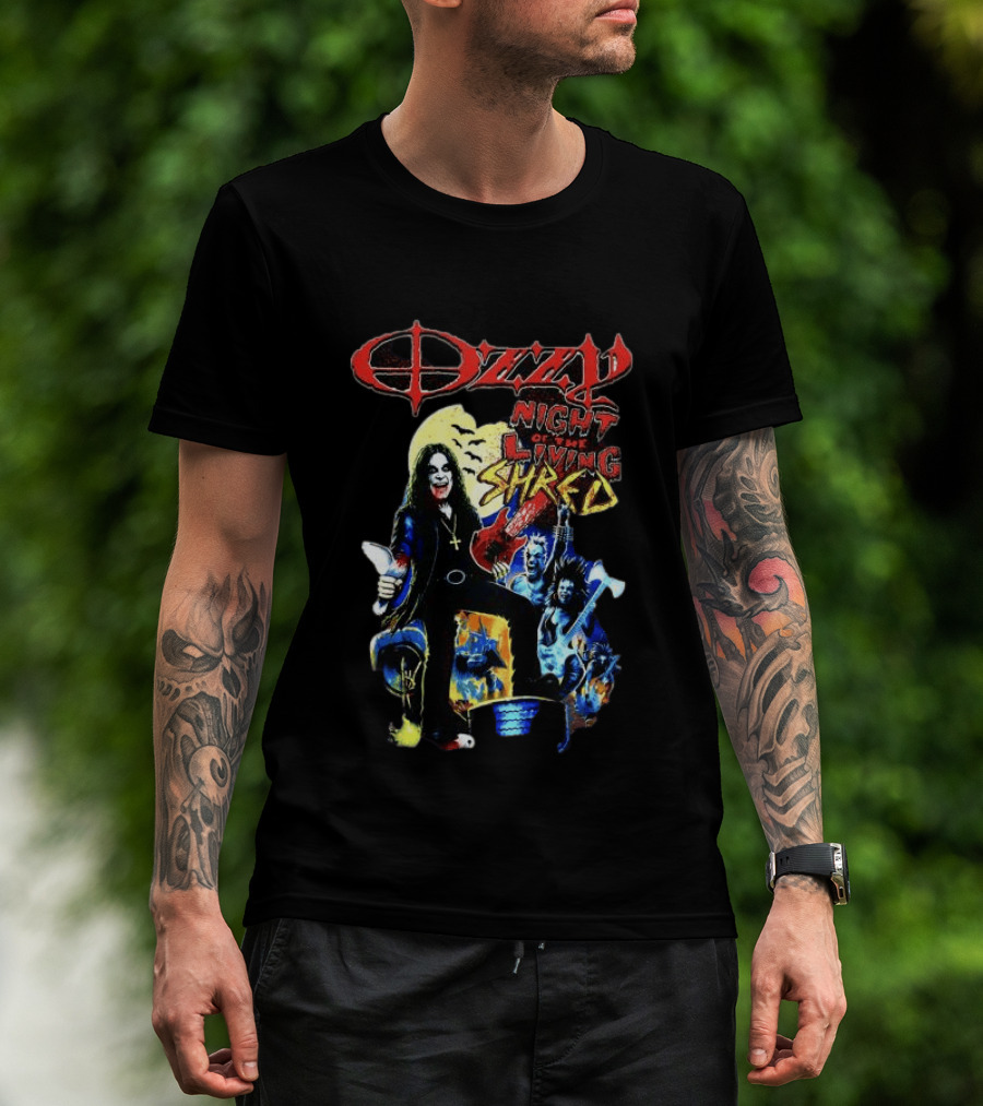 Ozzy Night Of The Living Shred Black T-Shirt