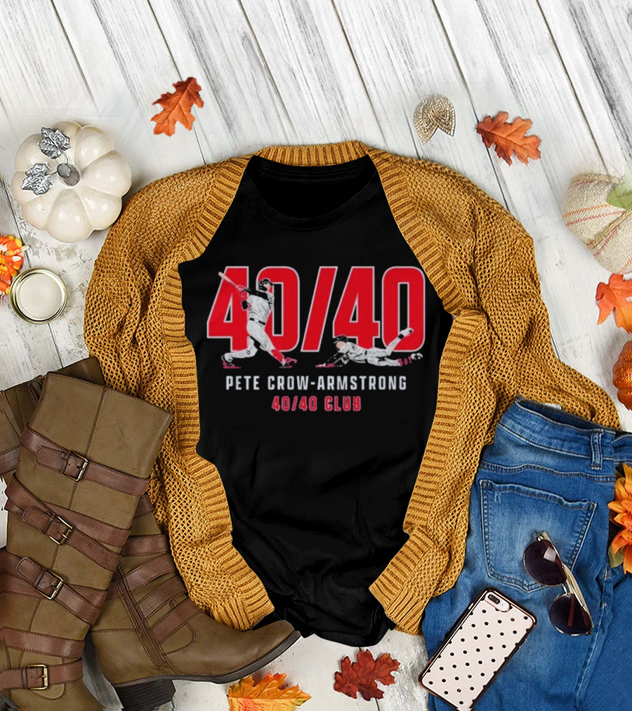 Pete Crow Armstrong 40 40 Club Baseball T-Shirt