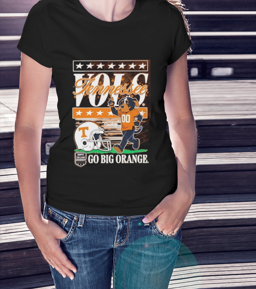 Tennessee Vols Smokey Go Big Orange ESPN College Gameday T-Shirt