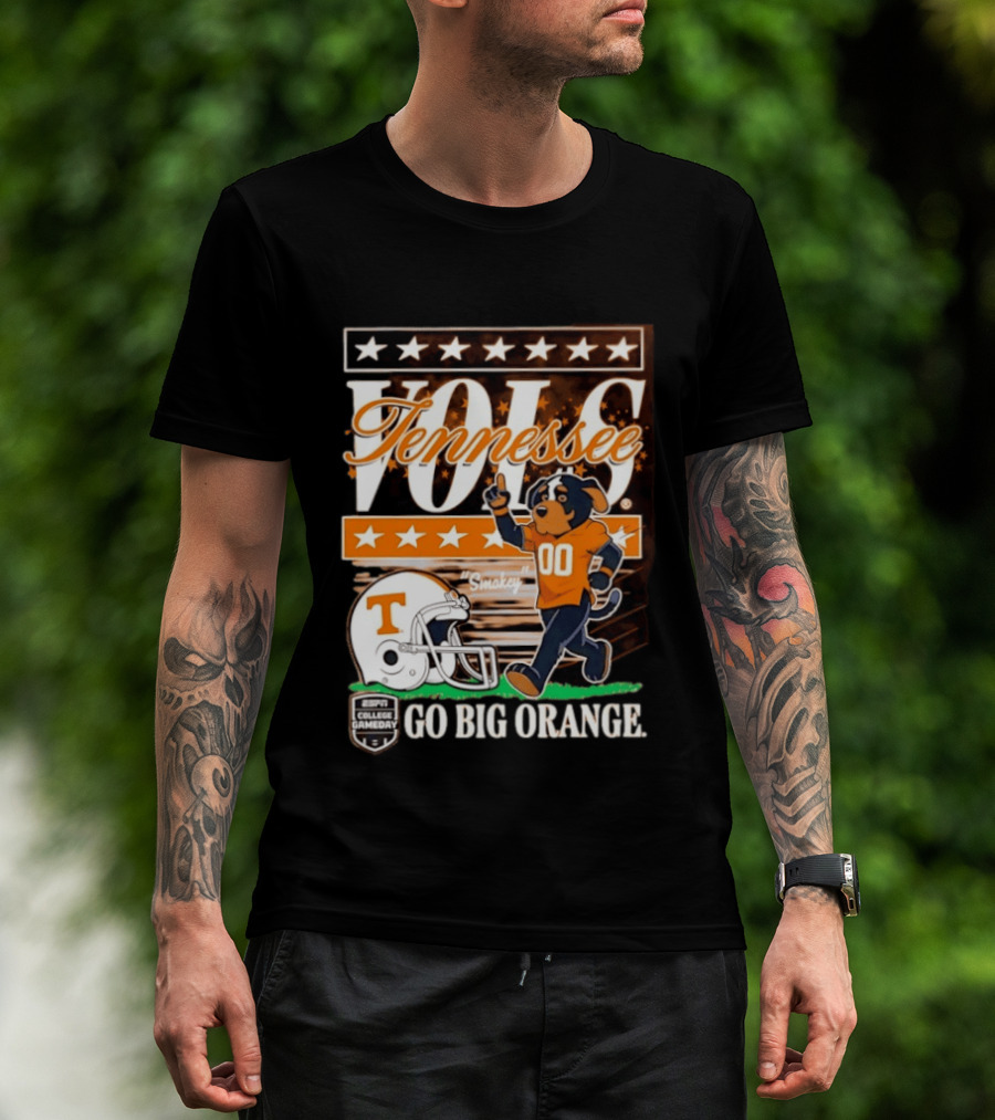 Tennessee Vols Smokey Go Big Orange ESPN College Gameday T-Shirt