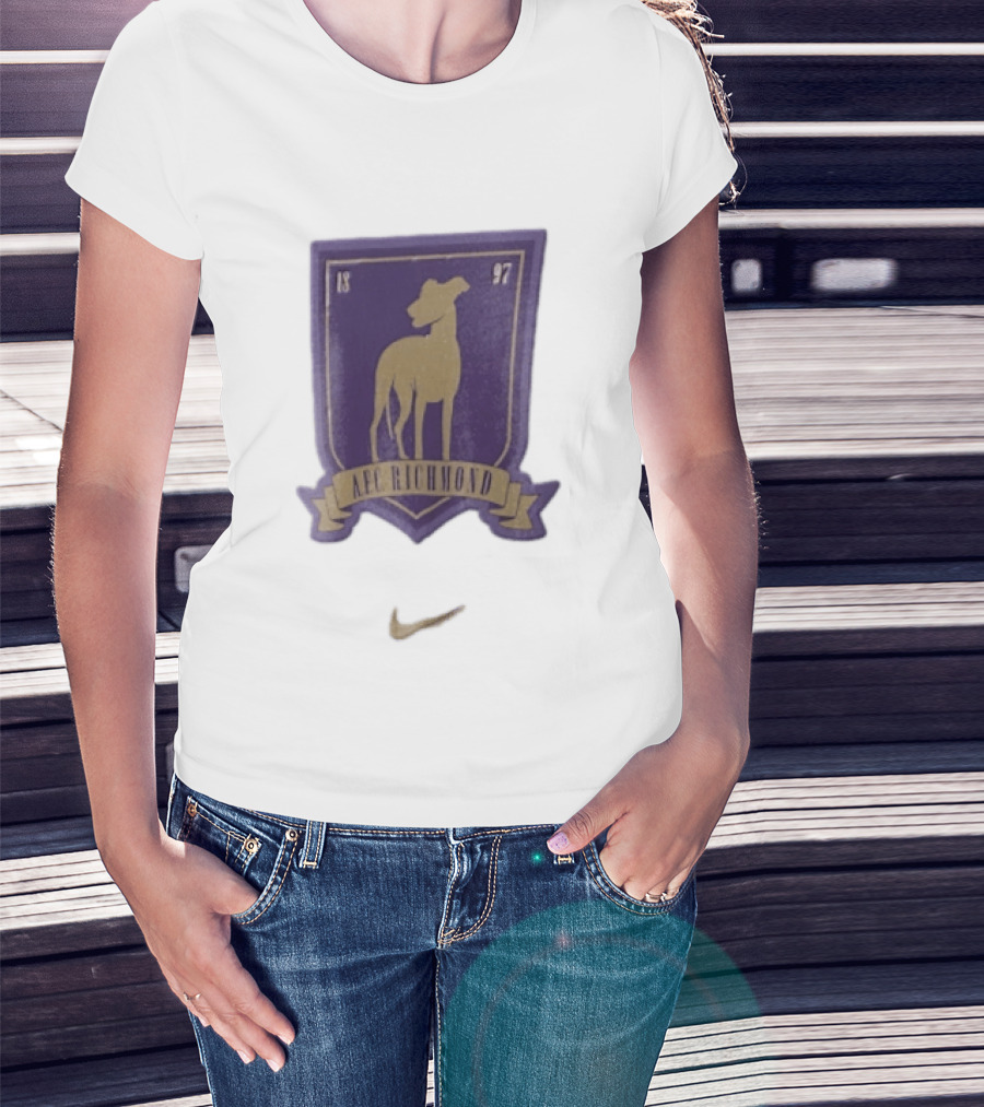 AFC Richmond Greyhound Dog Shield 1897 T-Shirt