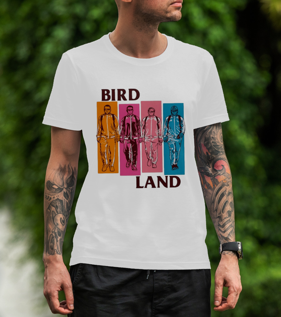 Baltimore Orioles Birdland Colorful Walking Figures T-Shirt