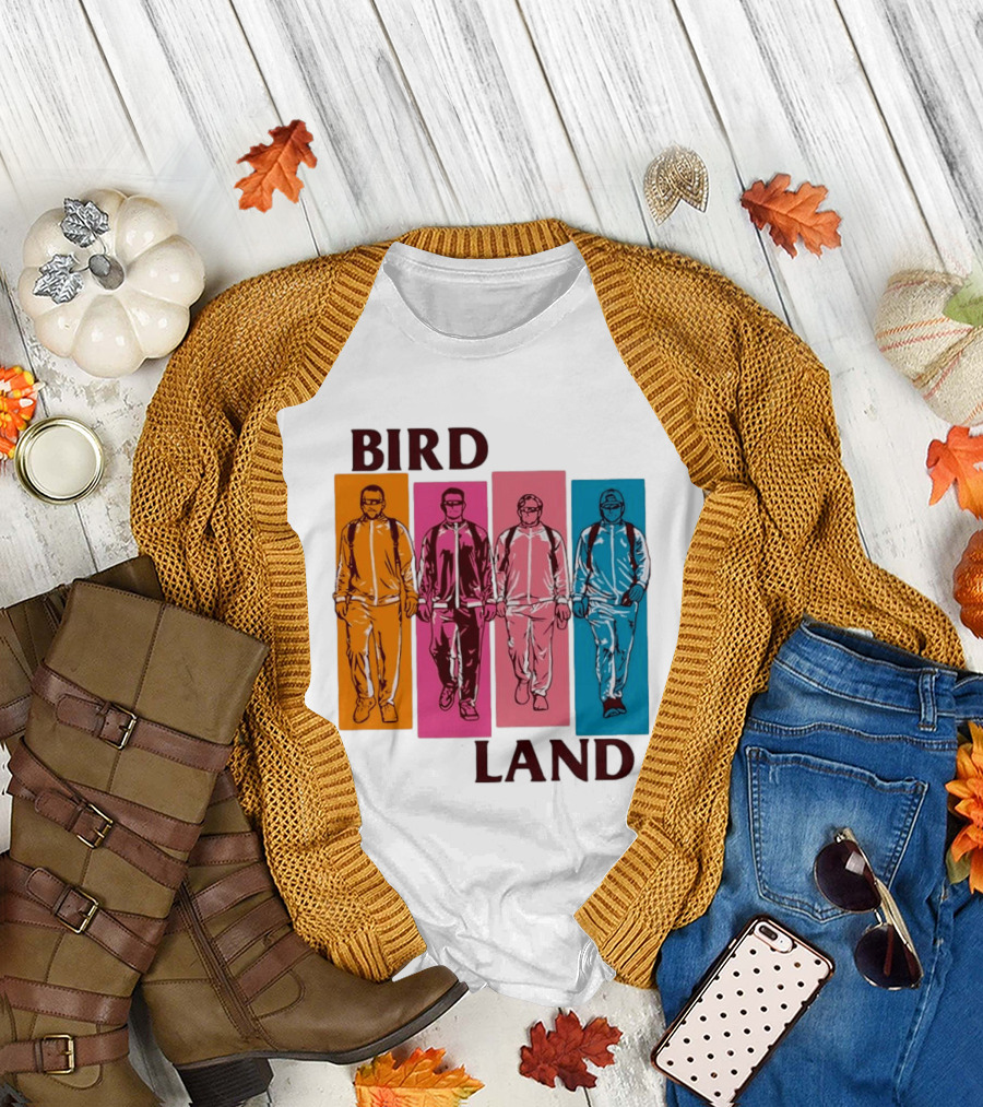 Baltimore Orioles Birdland Colorful Walking Figures T-Shirt