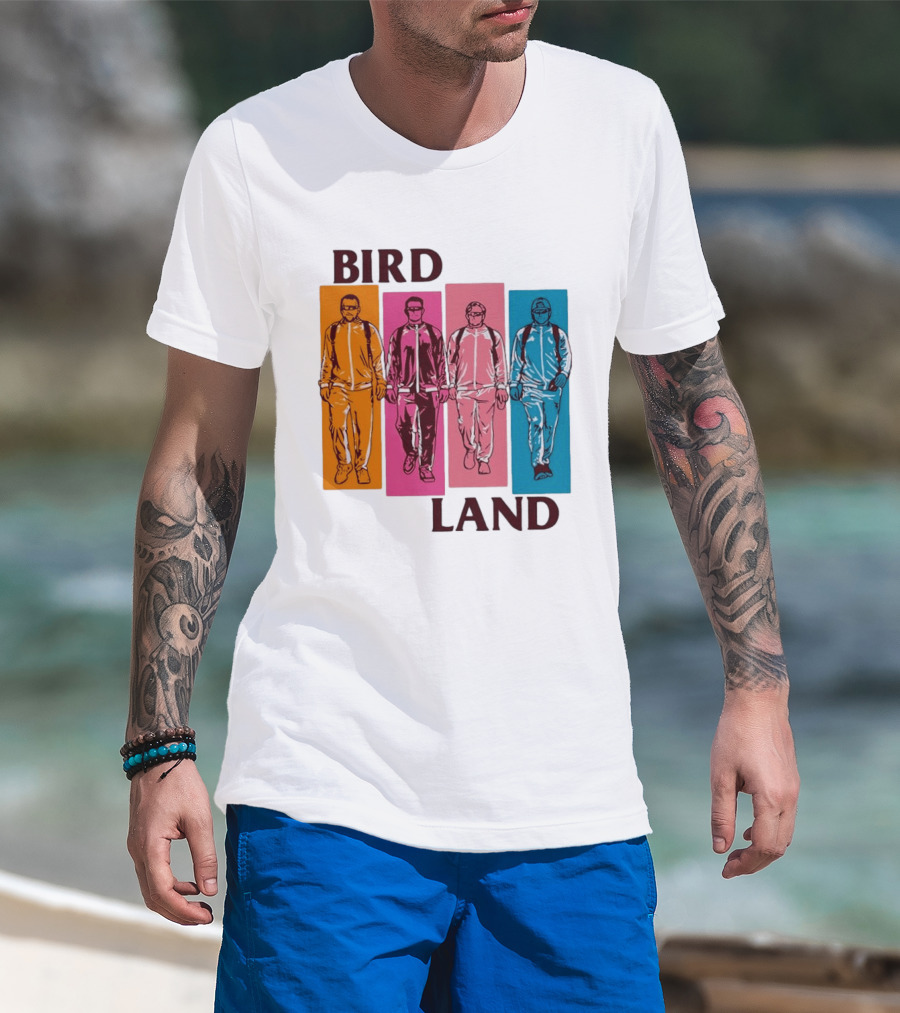 Baltimore Orioles Birdland Colorful Walking Figures T-Shirt
