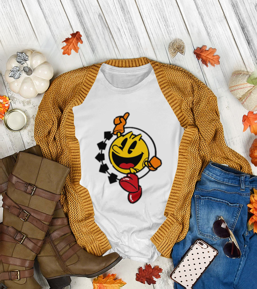 Pac Man X Blink 182 Smiley Collaboration T-Shirt