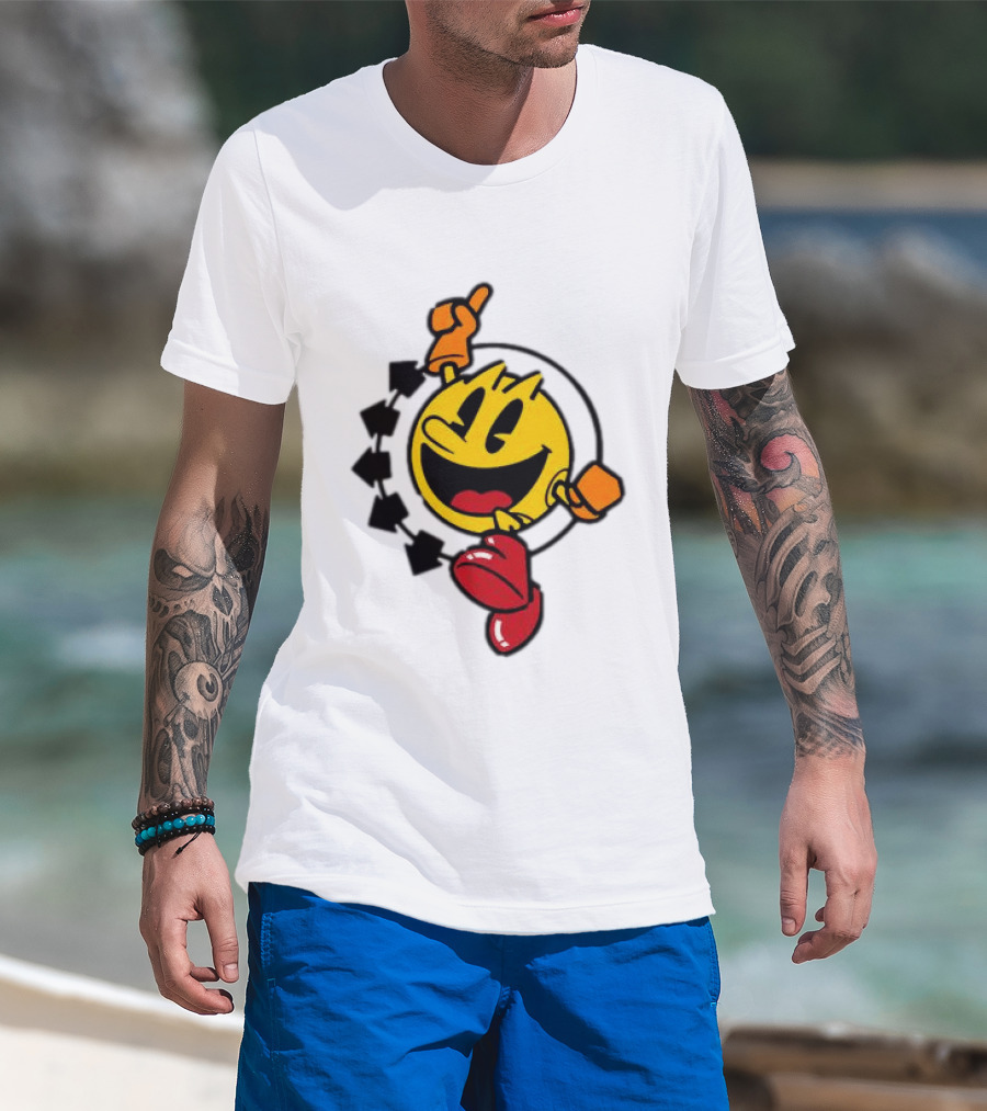 Pac Man X Blink 182 Smiley Collaboration T-Shirt