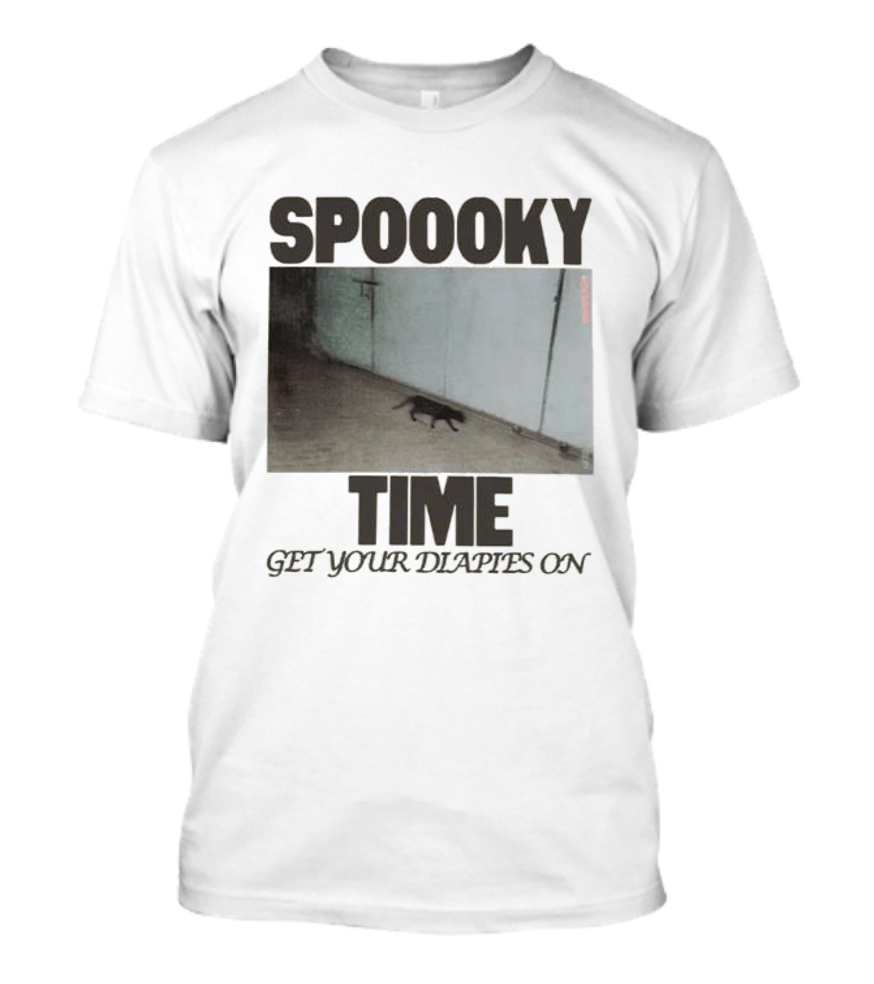 Spoooky Time Get Your Diapers On Caseoh Games Store Kitty CCTV T-Shirt