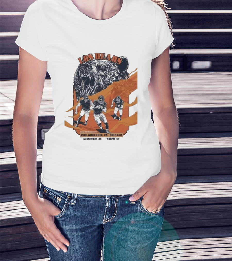 Philadelphia Eagles Vs Chicago Los Bears September 28 2026 Soldier Field Week 3 1:15 PM T-Shirt