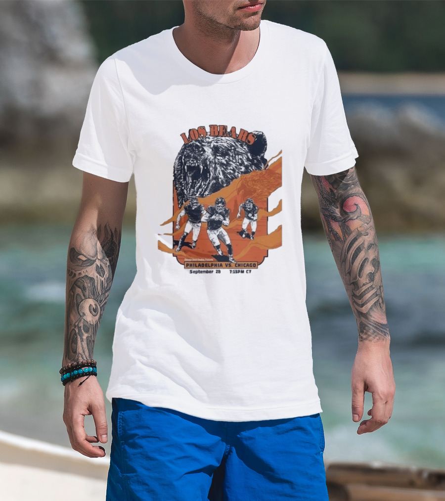 Philadelphia Eagles Vs Chicago Los Bears September 28 2026 Soldier Field Week 3 1:15 PM T-Shirt