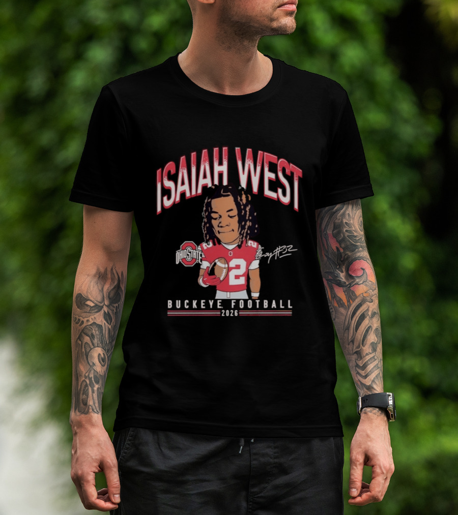 2026 Ohio State Buckeyes Isaiah West Buckeye Football T-Shirt