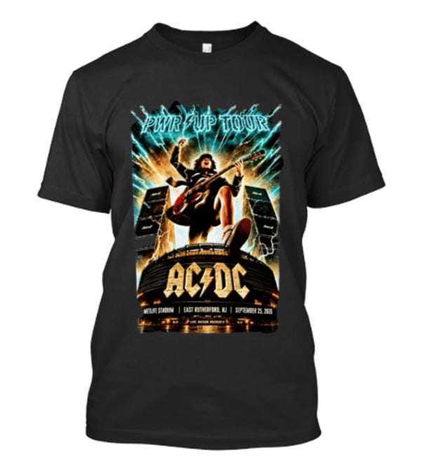 ACDC PWR UP Tour East Rutherford NJ MetLife Stadium September 25 2026 T-Shirt