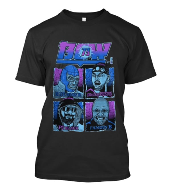 BCW 73 Blue Demon Jr Johnathan Preston PJ Black Famous B T-Shirt