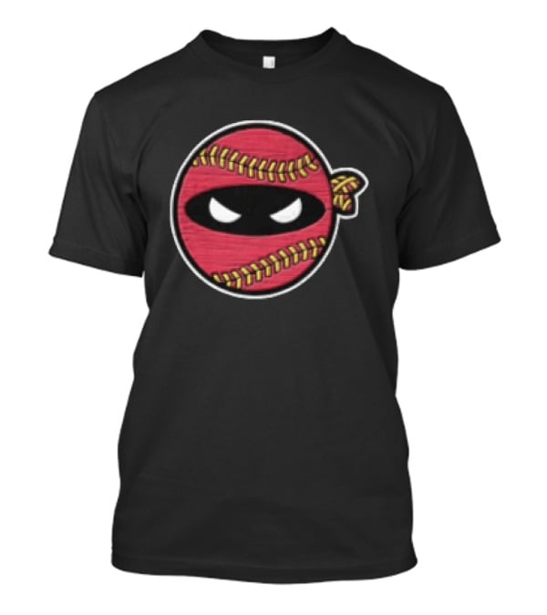 Boto Wear Red Baseball Mask Ninja Face T-Shirt