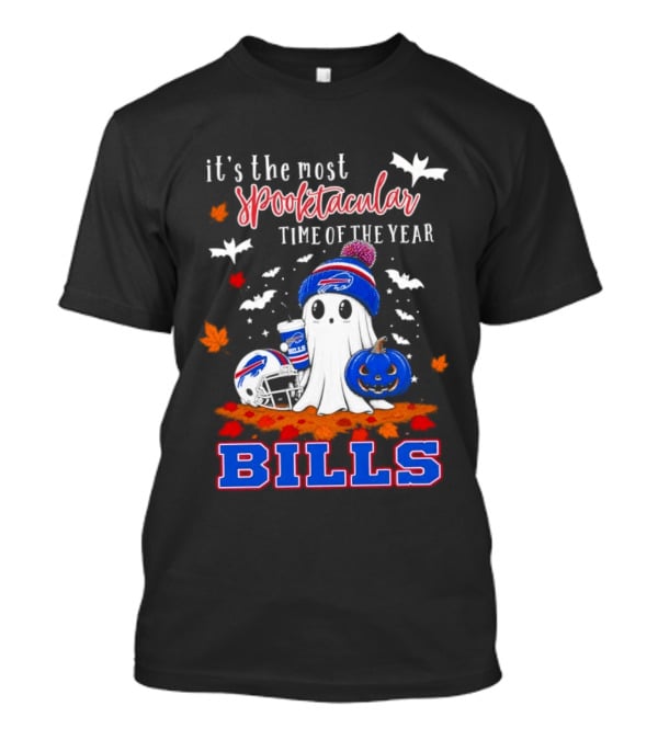 It's The Most Spooktacular Time Of The Year Buffalo Bills Halloween Ghost Pumpkin T-Shirt