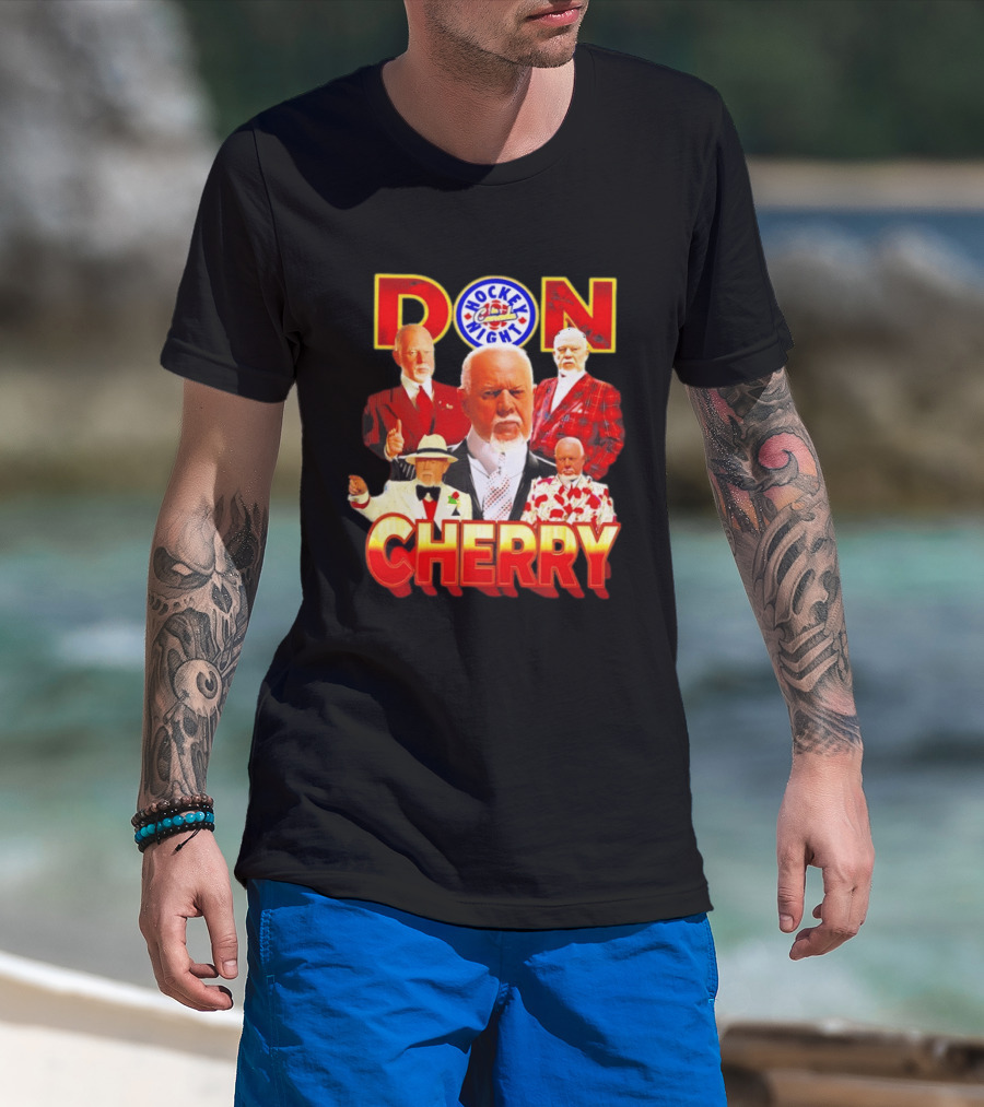 Hockey Night Don Cherry Boston Bruins Bootleg T-Shirt