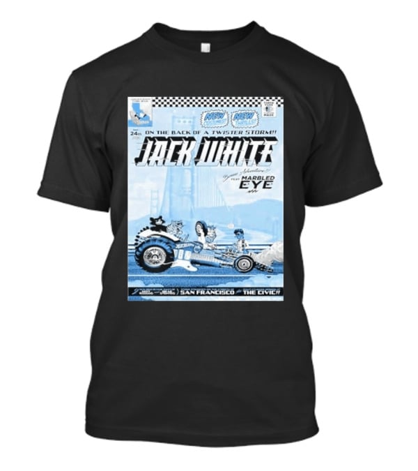 Jack White San Francisco Event At Bill Graham Civic Featuring Marbled Eye 2026 T-Shirt