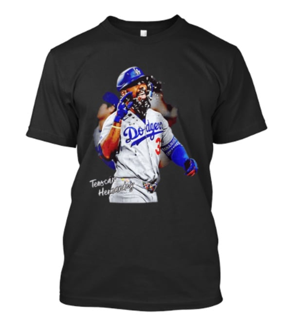 Los Angeles Dodgers Teoscar Hernandez MLB Player Celebration T-Shirt