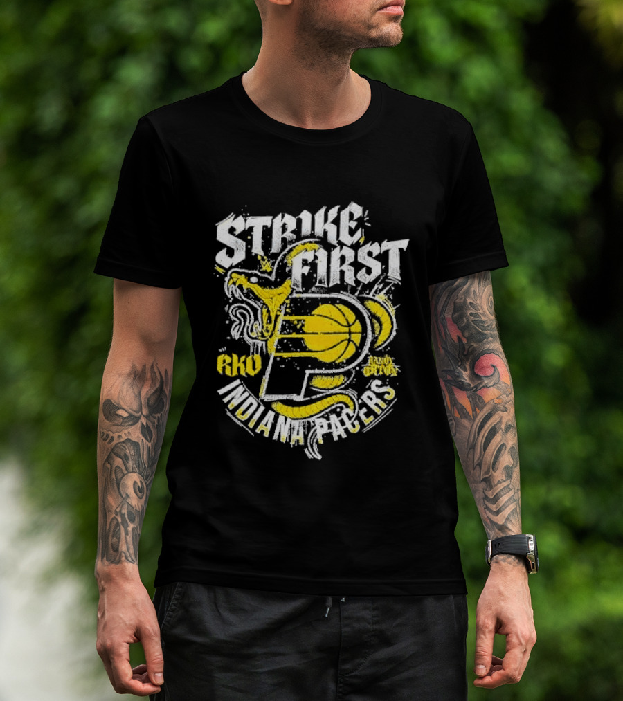 Strike First Indiana Pacers RKO Randy Orton Snake T-Shirt