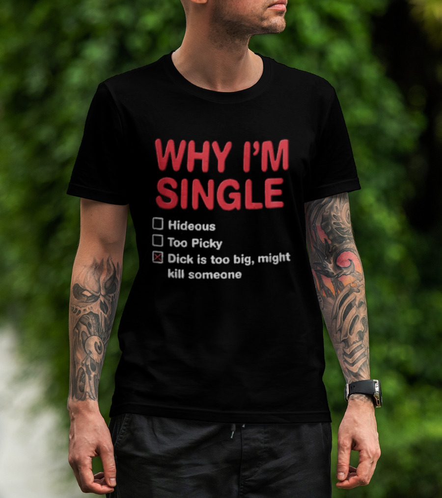 Why I'm Single Hideous Too Picky Just Might Hurt Someone T-Shirt