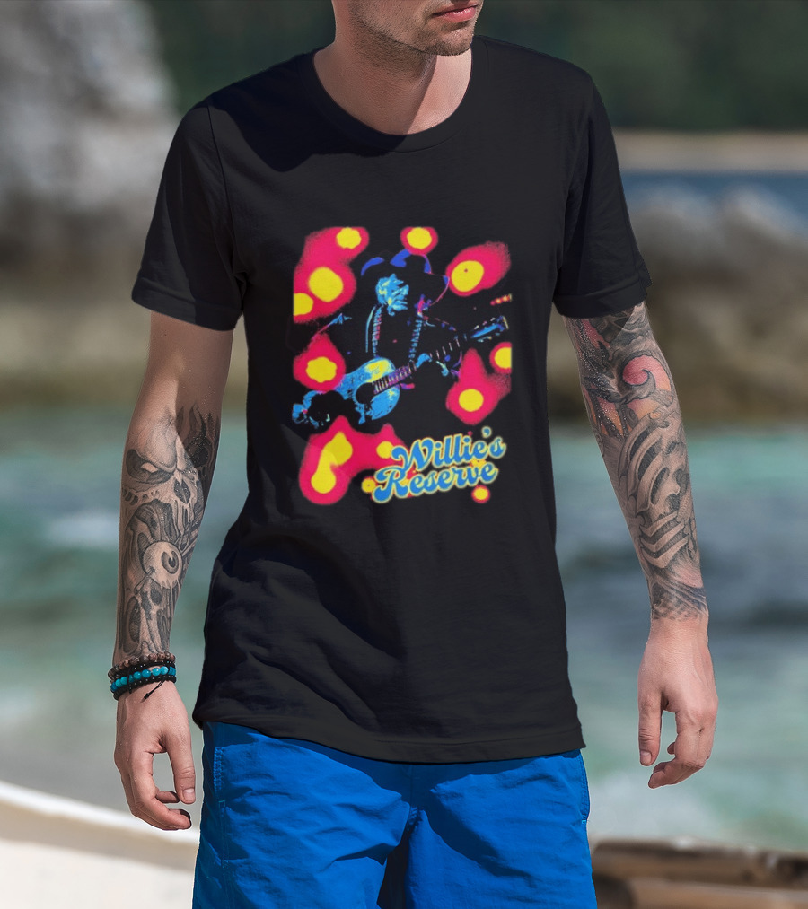 Willie's Nelson Reserve Psychedelic Country Music Legend T-Shirt