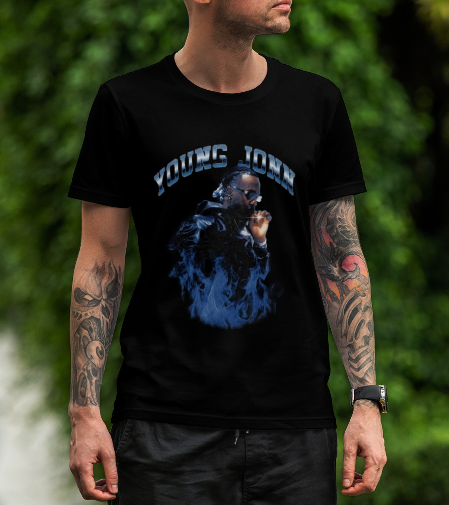 Young Jonn Midnight Frequency Smoke Aesthetic T-Shirt