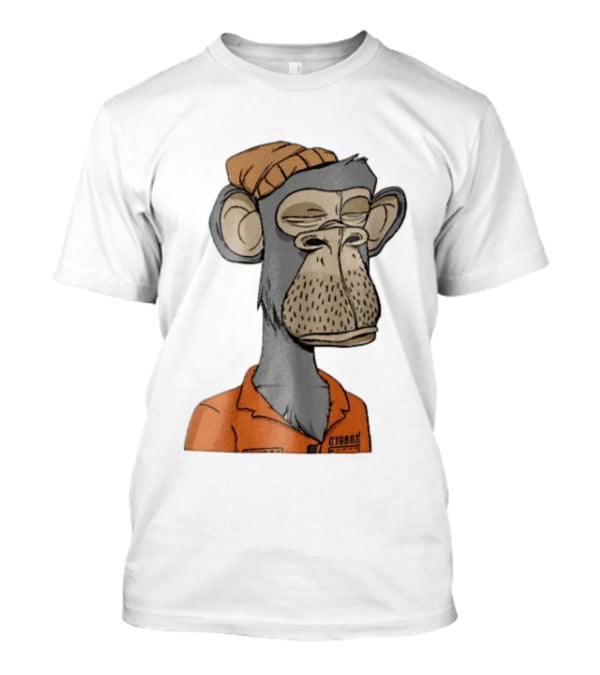 Bored Ape Yacht Club Astronaut Inmate Orange Jumpsuit T-Shirt