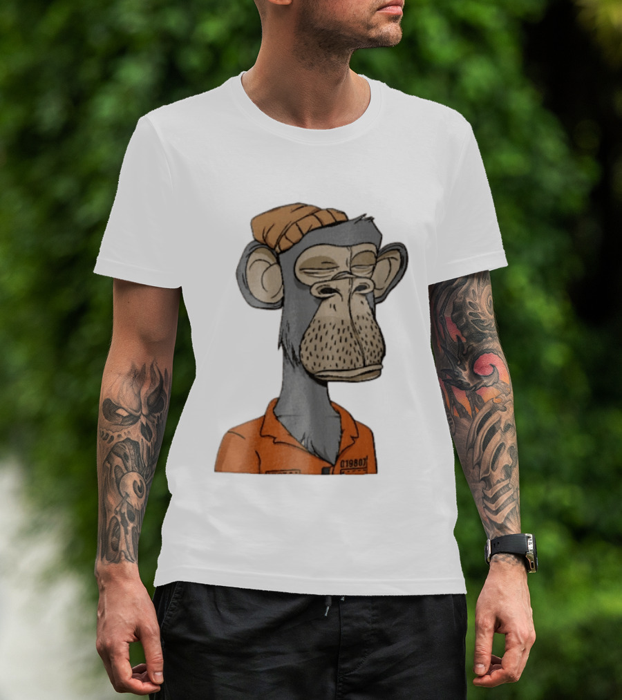 Bored Ape Yacht Club Astronaut Inmate Orange Jumpsuit T-Shirt