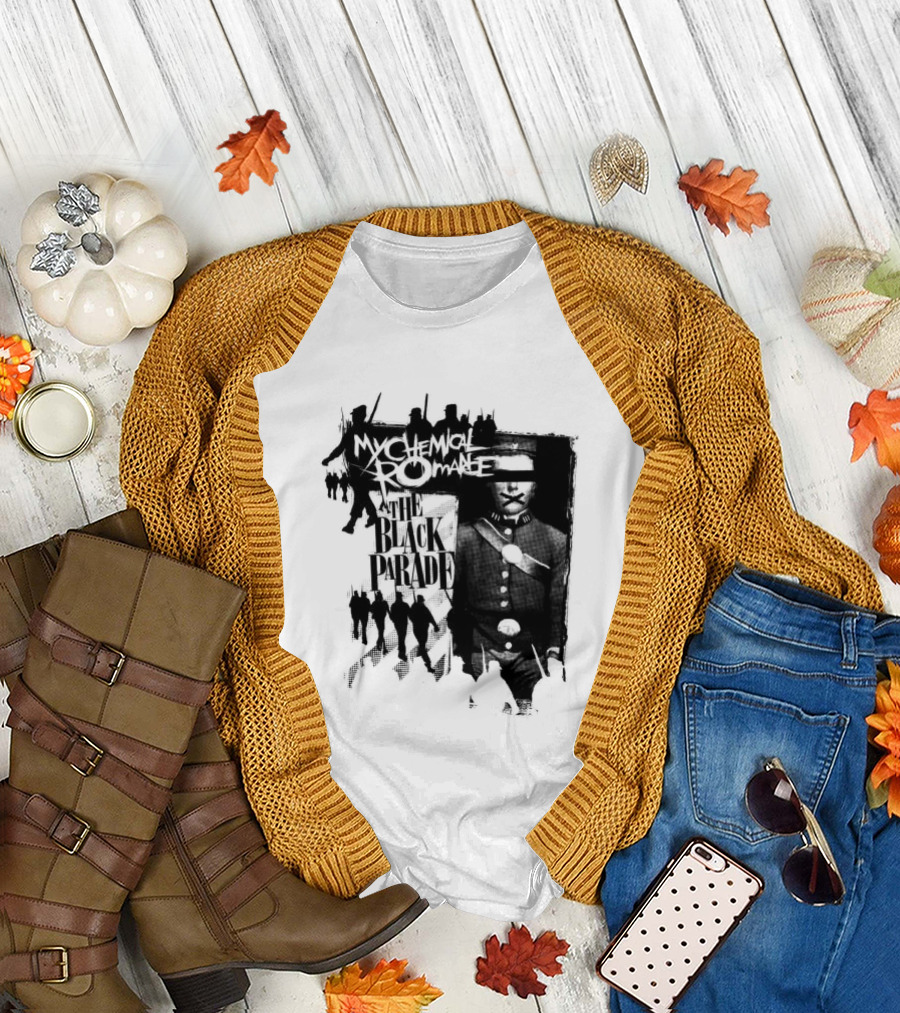 My Chemical Romance Warpath Distressed Band Names T-Shirt