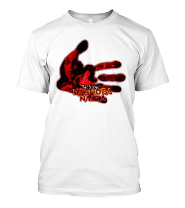 Red Handprint Wolf Eye Nashoba Naira T-Shirt