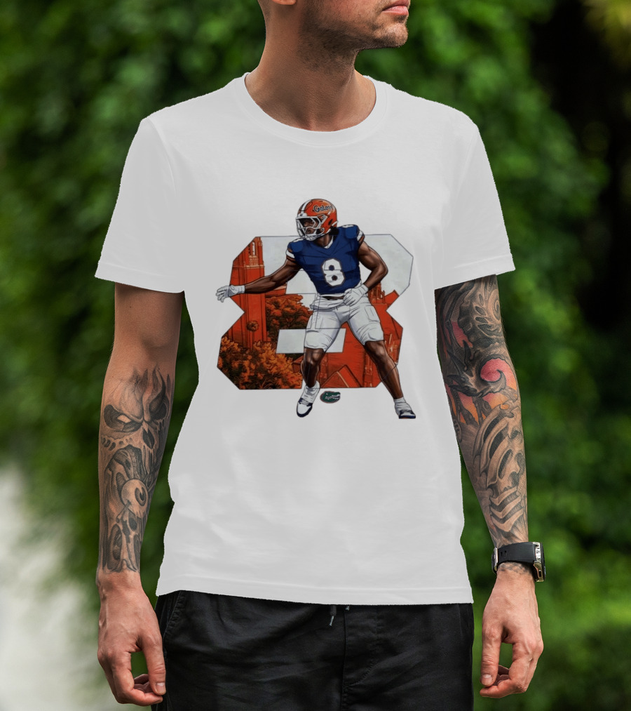 NCAA Florida Gators No 8 Aaron Chiles Jr. T-Shirt