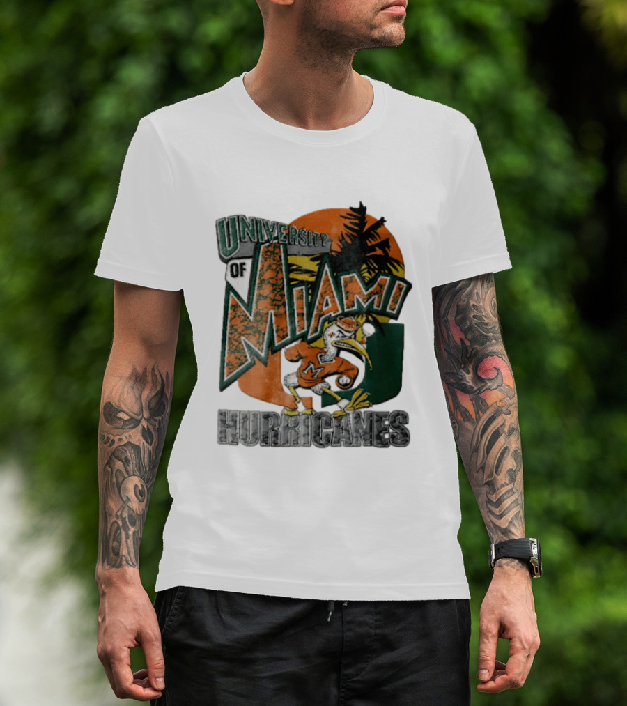 Miami Hurricanes Sebastian The Ibis U Of M Sports Team T-Shirt
