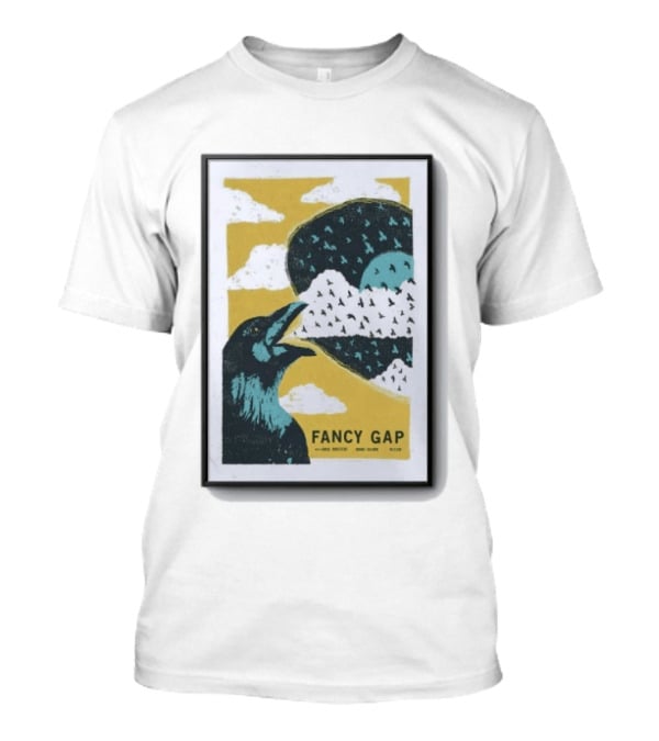 Fancy Gap Oct 2 2026 Boone Saloon Vintage Crow And Cloud Print T-Shirt