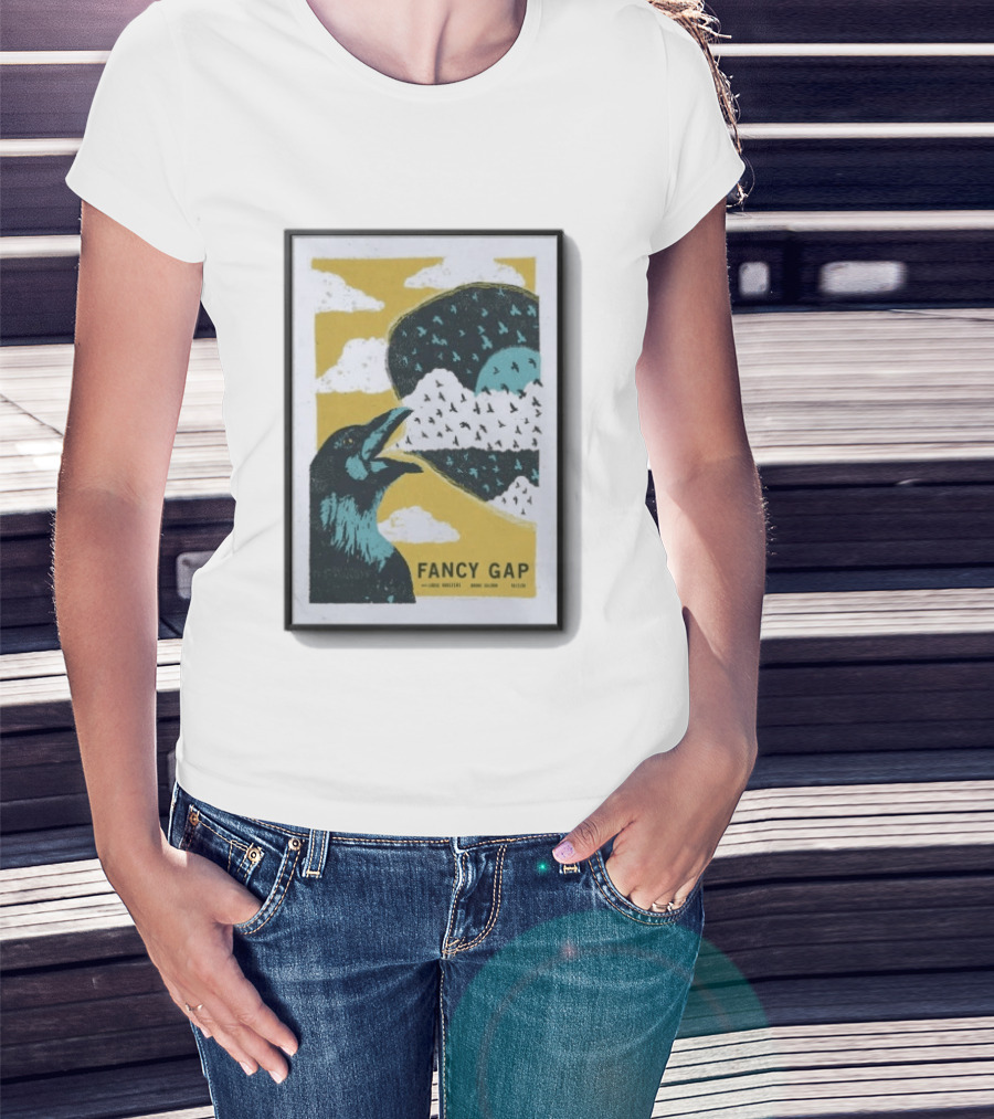 Fancy Gap Oct 2 2026 Boone Saloon Vintage Crow And Cloud Print T-Shirt