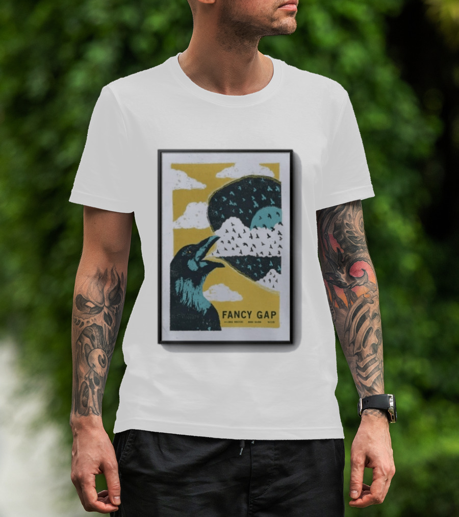 Fancy Gap Oct 2 2026 Boone Saloon Vintage Crow And Cloud Print T-Shirt