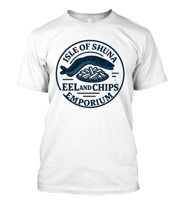 Isle Of Shuna Eel And Chips Emporium Retro Seal T-Shirt