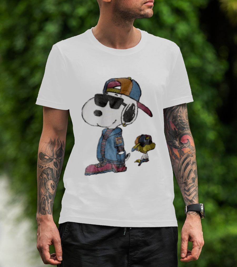 Snoopy Woodstock Cool Sunglasses Cap Jacket T-Shirt
