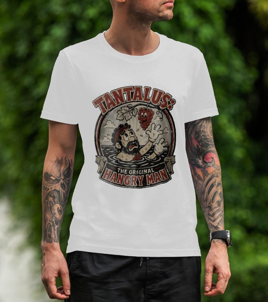 Tantalus The Original Hangry Man Retro Greek Mythology Comic T-Shirt