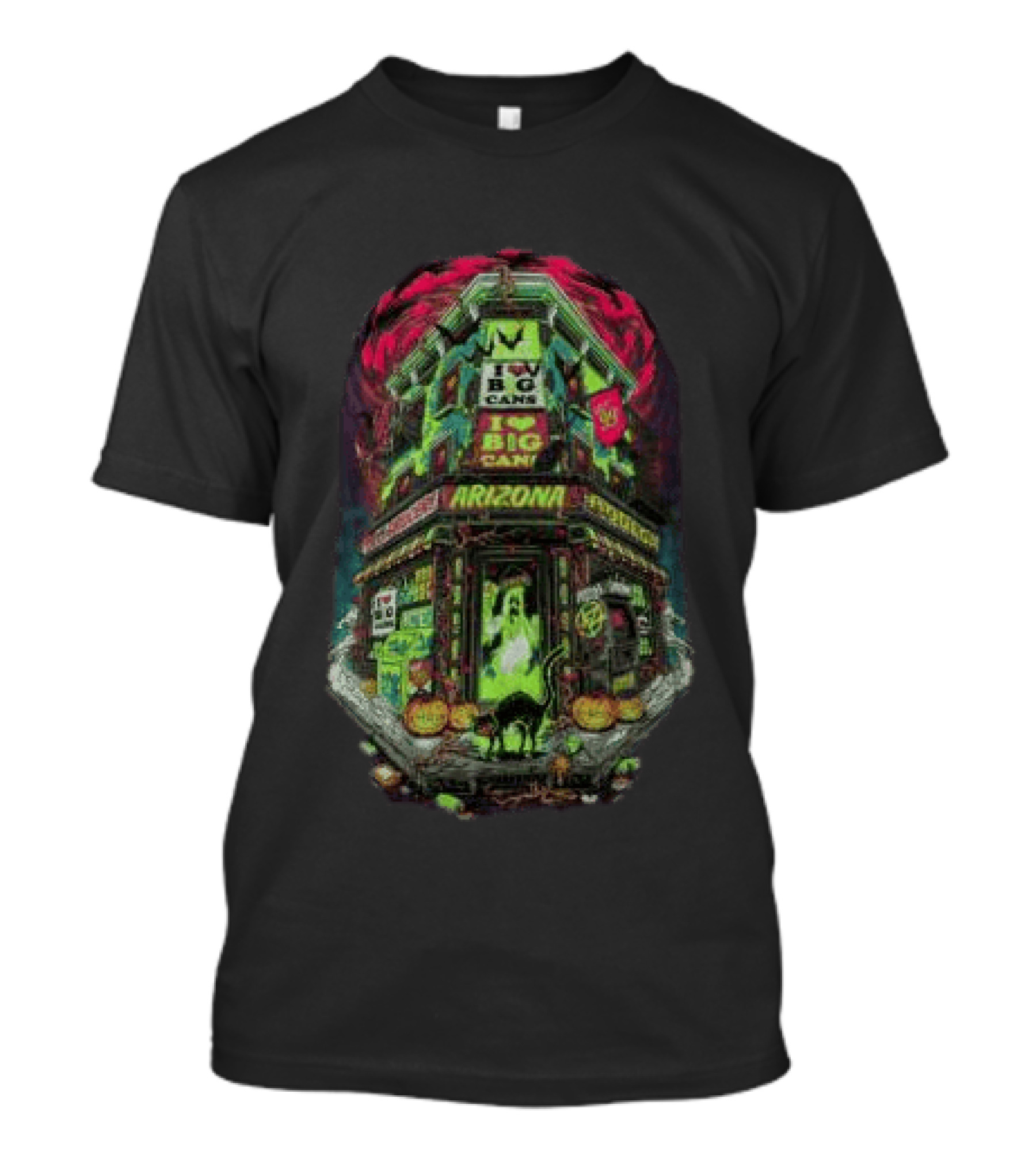 Arizona Black Haunted Big Cans Halloween Bodega Spooky Long Sleeve T-Shirt