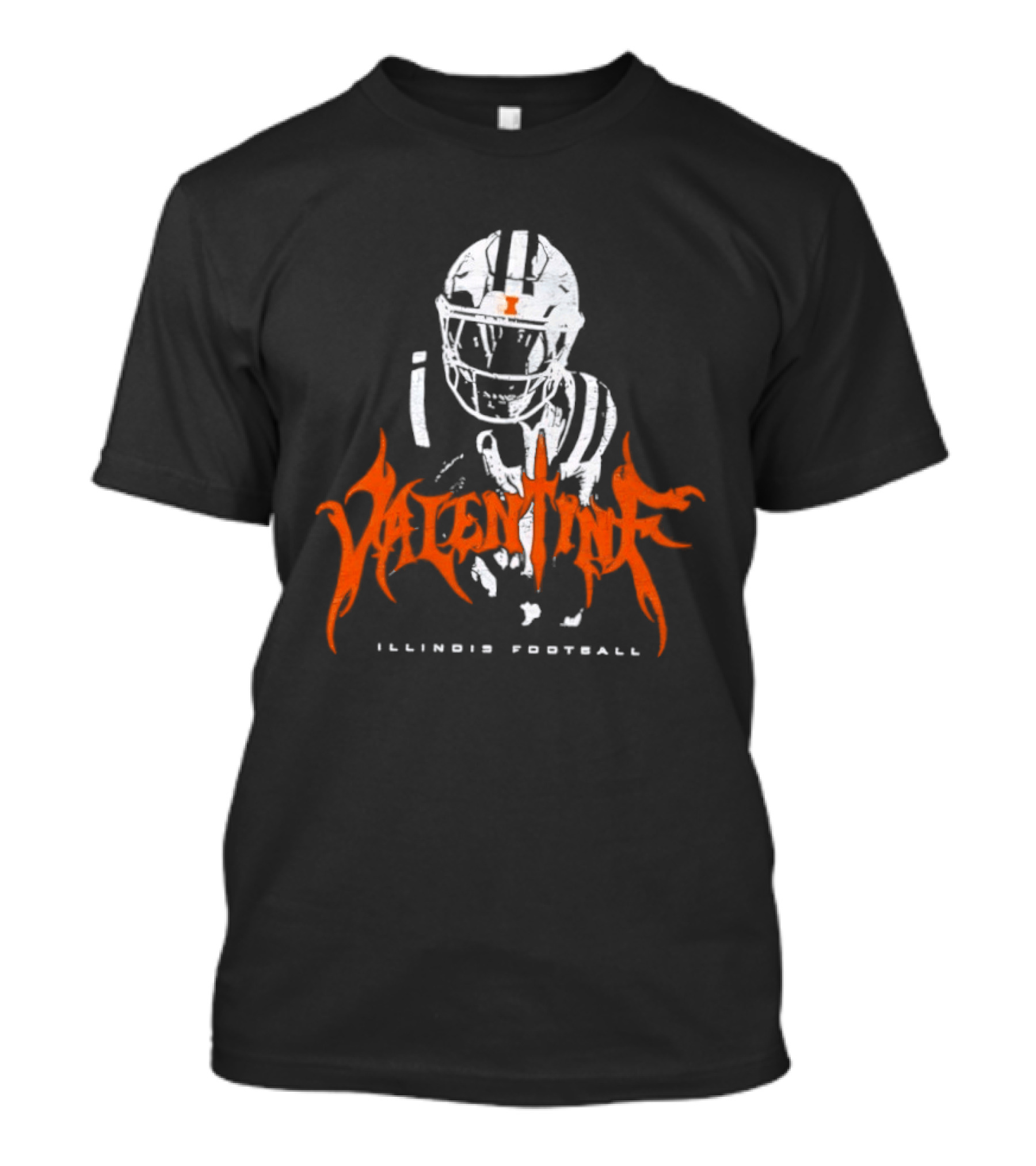 Valentine Illinois Football Ca'Lill Fighting Illini T-Shirt