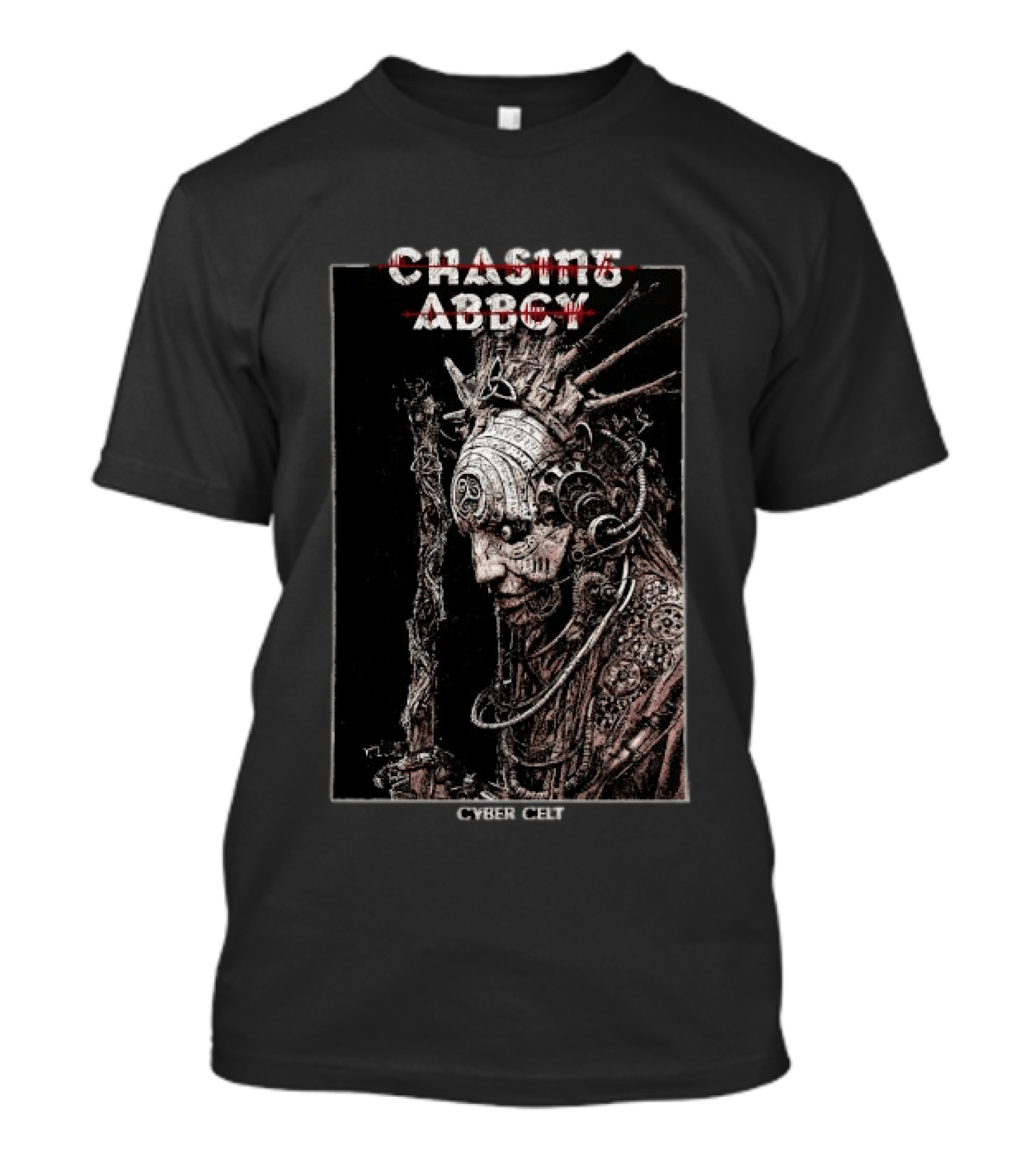 Chasing Abbey Cyber Celt Album Steampunk Cyberpunk Android T-Shirt