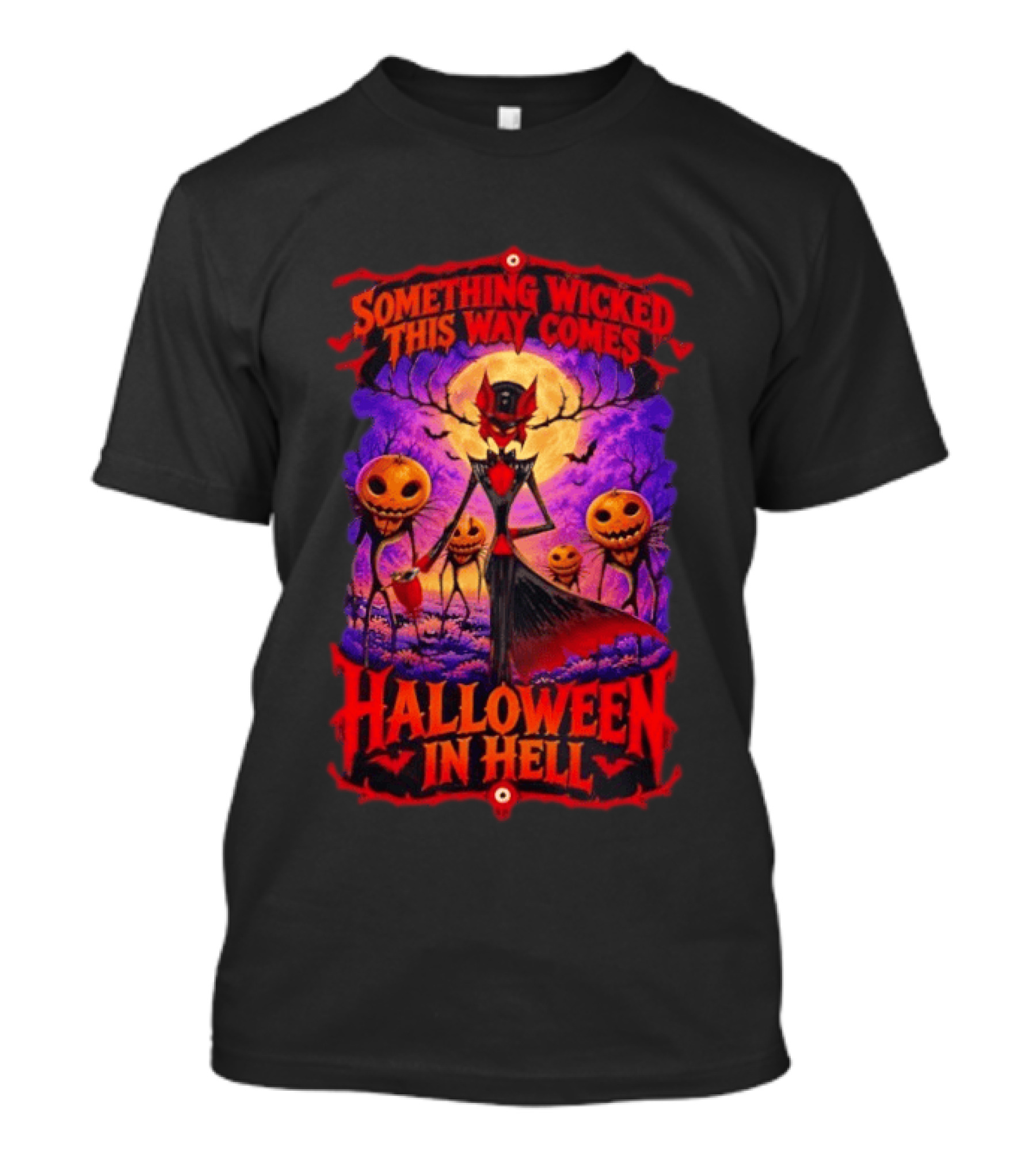 Hazbin Hotel Halloween In Hell Something Wicked This Way Comes T-Shirt